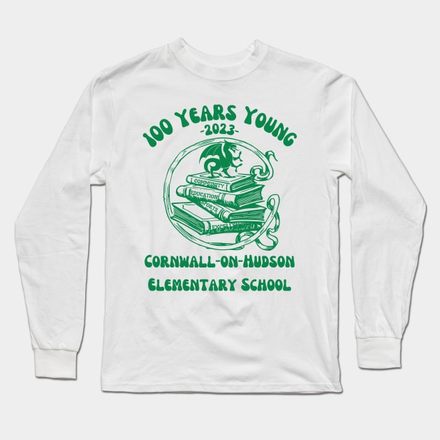 Happy Birthday, Happy Anniversary, 100 Years Green Logo Long Sleeve T-Shirt by The Dream Team